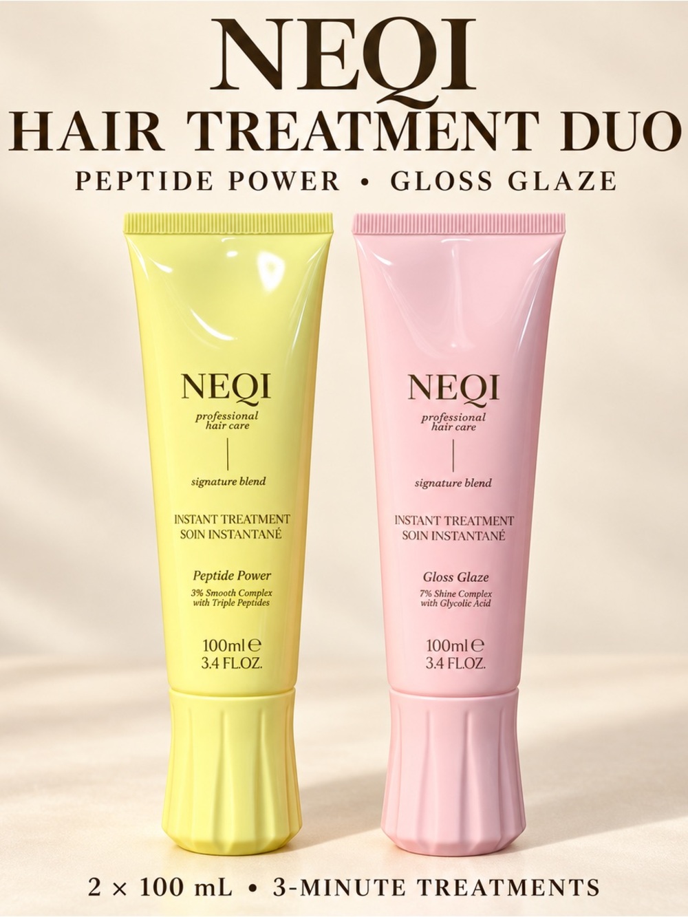 Instant Treatment Hair Mask – Yellow & Pink